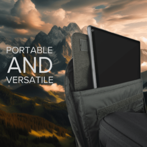 Imagine care arată monitorul portabil de 15.6" fiind portabil