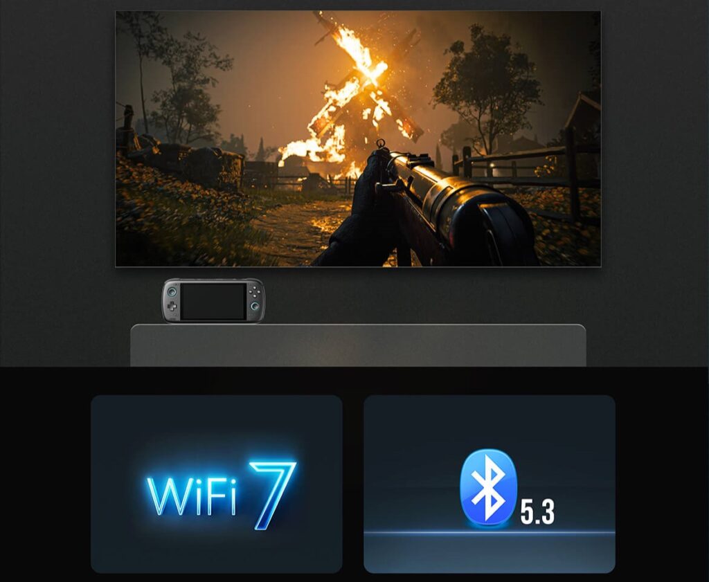 AYN-ODIN_2-MARKETING-IMAGE- - DROIX EU AYN Odin 2 with WiFi and Bluetooth connectivity options, ensuring versatile connectivity for seamless audio streaming and control.