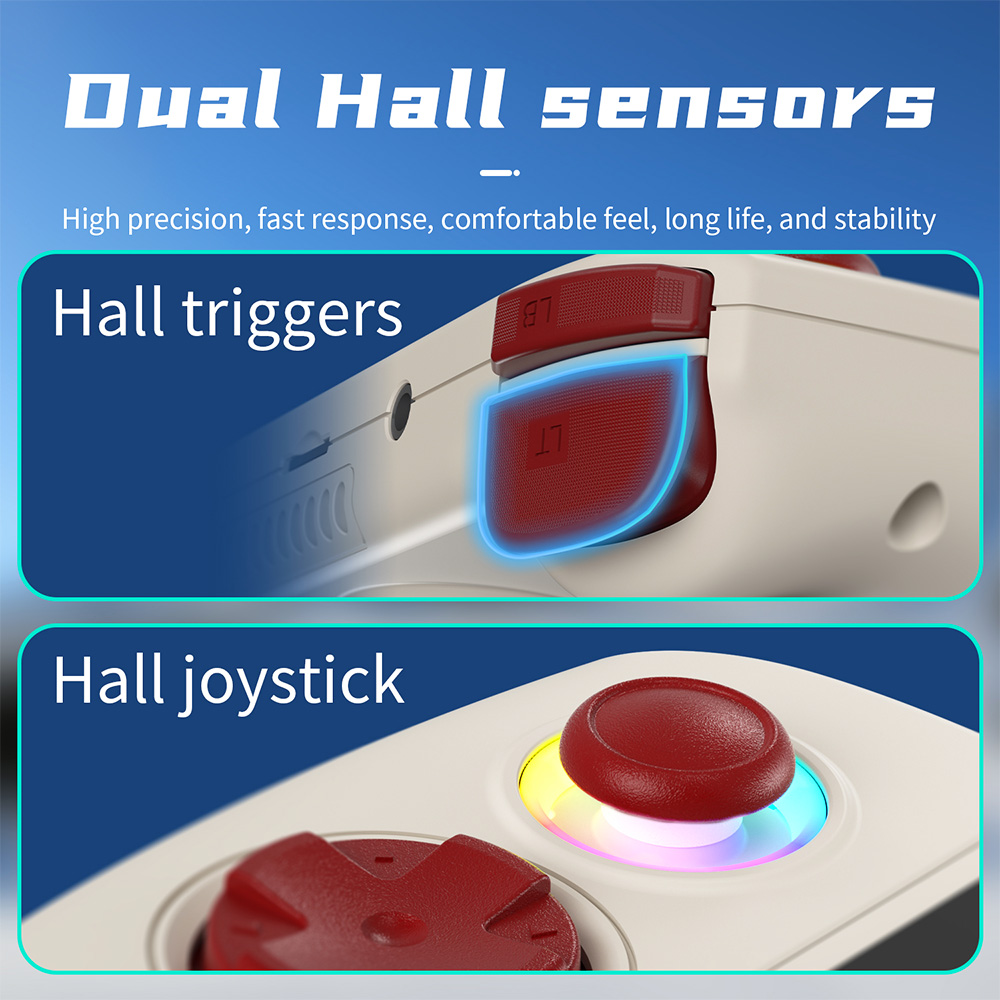 ANBERNIC-RG-CUBE-MARKETING-DONE-06 - DROIX EU Dual hall sensors for Anbernic RG Cube - Precision input technology with dual sensors for accurate and responsive gameplay controls. Enhances gaming experience with reliable performance and tactile feedback