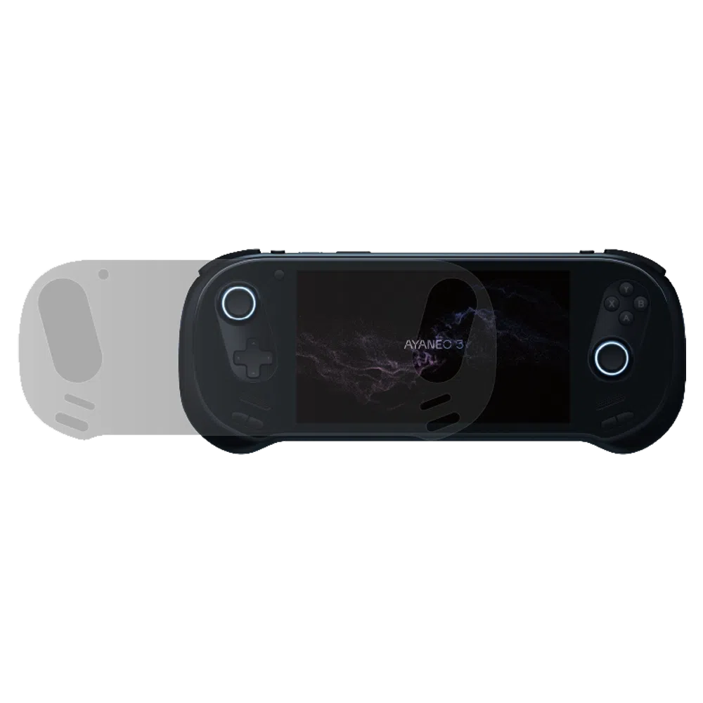 Zaščita zaslona AYANEO 3 - prozorna, natančno izrezana zaščita zaslona, zasnovana za ročno igralno konzolo AYANEO 3, ki zagotavlja odpornost proti praskam in jasno zaščito zaslona.