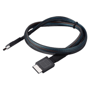 Image showcasing the ONEXPLAYER OCuLink cable with a durable braided design and connectors on both ends. Below, there is a compatibility section displaying supported devices, including GPD WIN 4 (2024 & 2025), GPD WIN MAX 2 (2024 & 2025), GPD DUO, ONEXPLAYER X1/X1 Mini, and MINISFORUM UM780XTX, along with a note mentioning compatibility with additional devices featuring OCuLink/M.2 NVMe ports